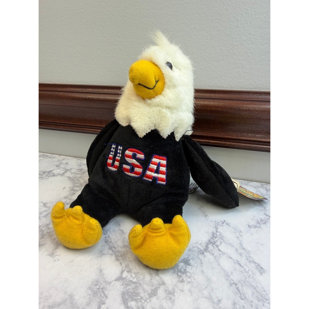 Souvies Bald Eagle Plush USA Patriotic Bird 2004 The RGU Group 8 Inch